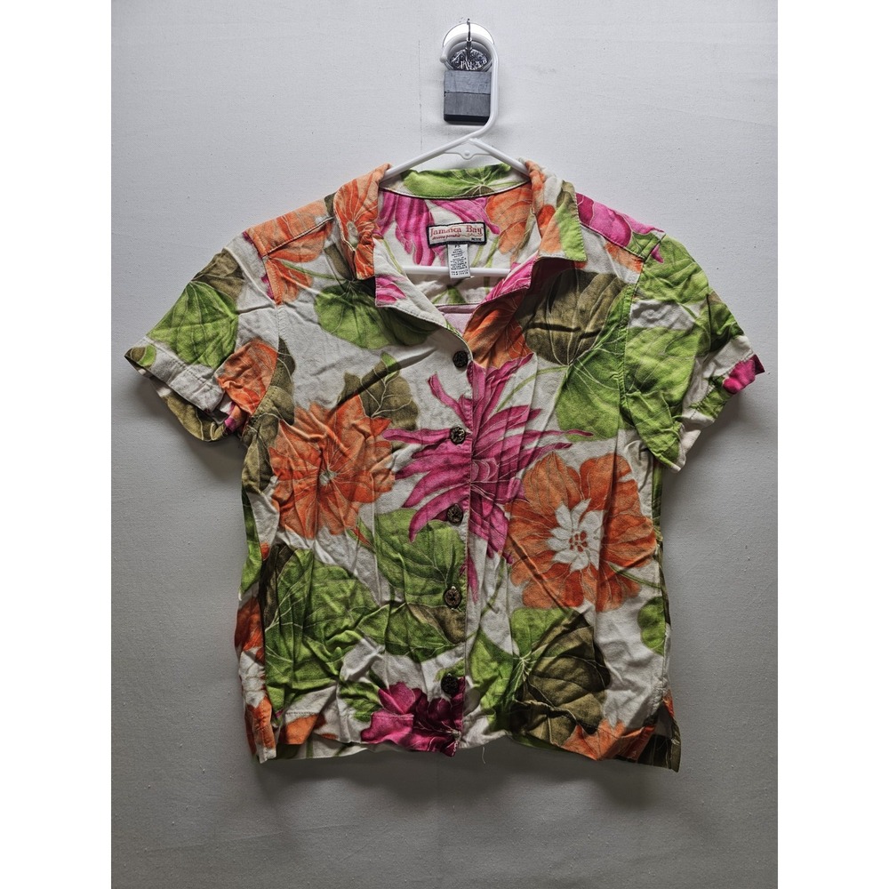 Lot of 7 VTG 90s Hawaiian Shirts Short Sleeve Tropical Floral Resortwear Retro - Picture 5 of 16